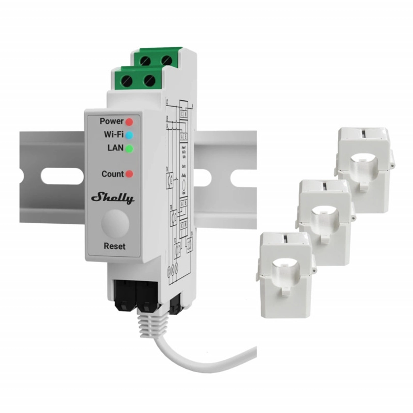 3-Phase Din Smart Energy Meter Shelly Pro 3EM Shelly