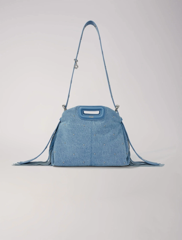 Sac Miss M Mini denim à studs