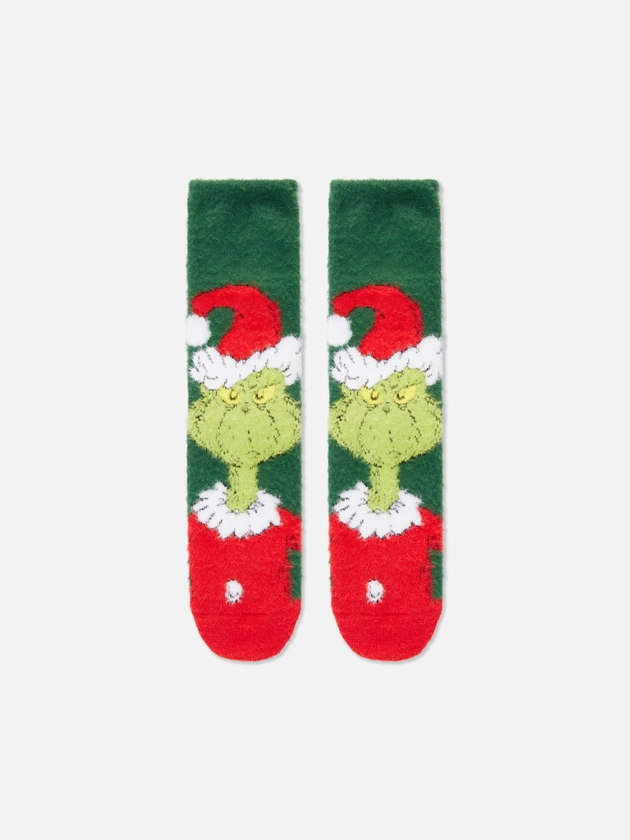 Women's The Grinch Fluffy Socks