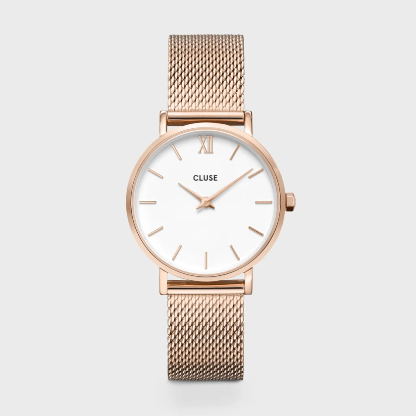 Minuit Mesh White, Rose Gold Colour