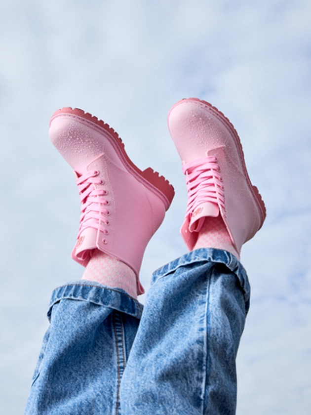 Bottes de pluie rose pastel pour femmes | Dedoles