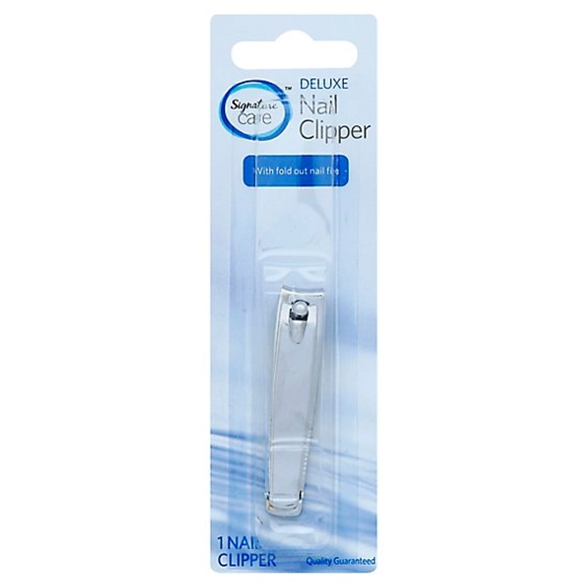 Signature Select/Care Clipper Nail Deluxe With Fold Out Nail File - Each - Safeway