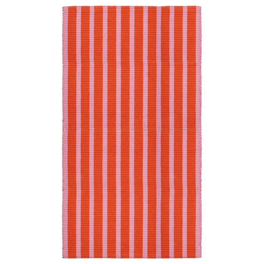 VÄGSKYLT tapis tissé à plat, rose/orange, 80x150 cm - IKEA