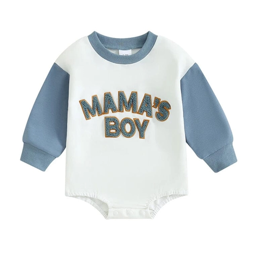 Long Sleeve Mama's Boy Baby Bodysuit