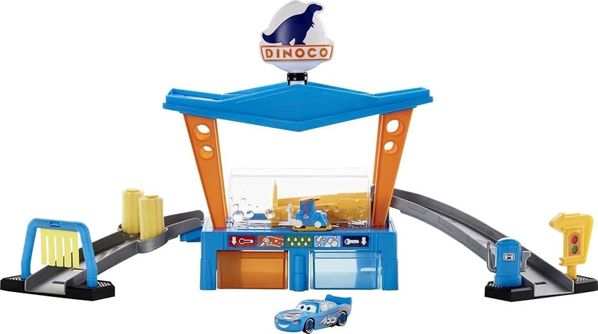 Disney Pixar Cars Farbwechsel Dinoco Autowaschanlage Spielset