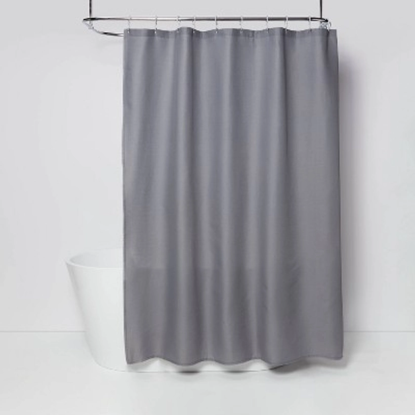 Waffle Weave Shower Curtain Gray - Room Essentials&#8482;