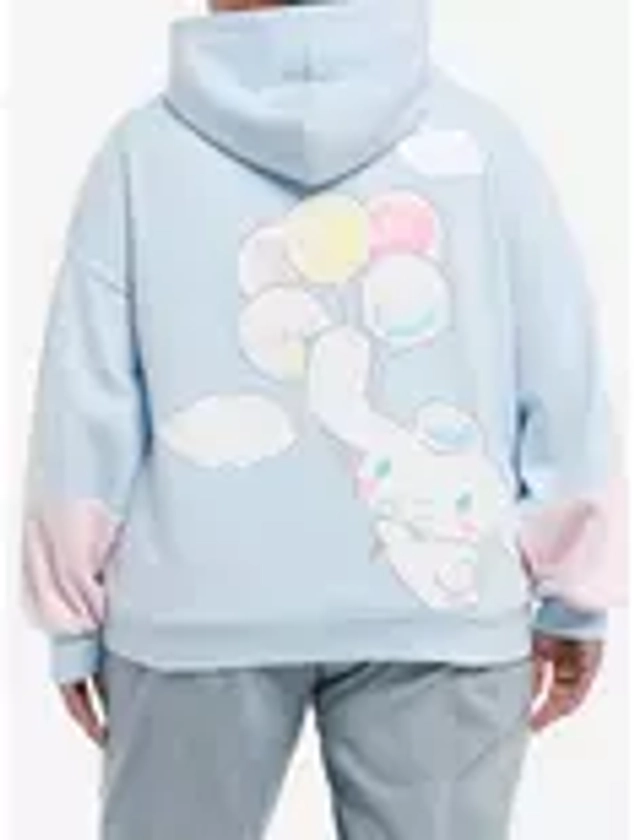 Cinnamoroll Balloons Color-Block Girls Oversized Hoodie Plus Size | Hot Topic