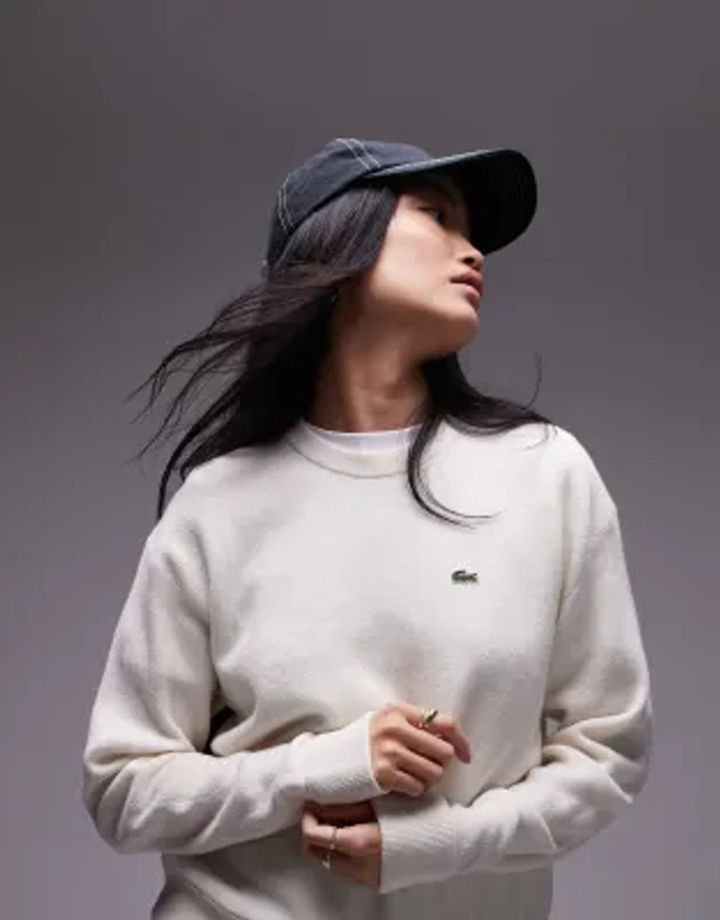 Lacoste - Pull en maille - Beige