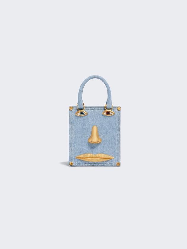 MINI DENIM ANATOMY JEWELRY BAG - E-SHOP - Ready-to-Wear | Maison Schiaparelli