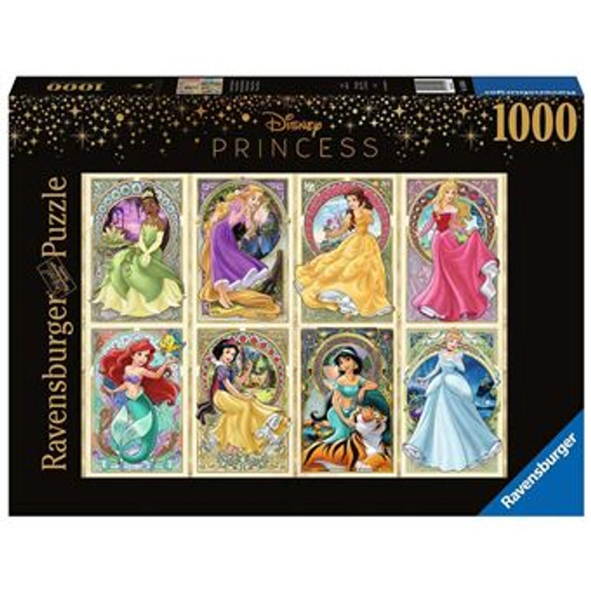 Puzzle 1000 Pièces - Ravensburger - Disney Princesses Art Nouveau Multicolore - Puzzle - Achat & prix | fnac