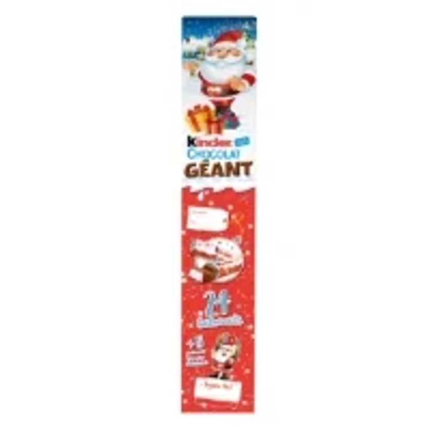 Barres chocolatées Chocolat au Lait Grand Format KINDER CHOCOLAT