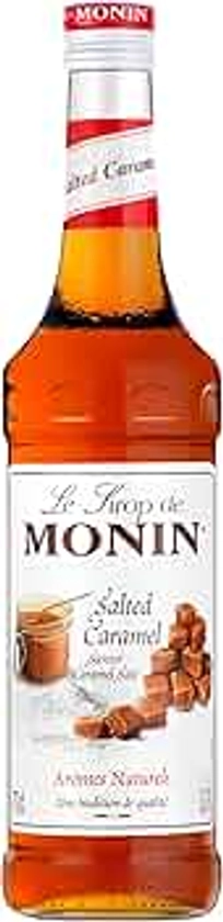 MONIN Sirop de Caramel Salé pour Café, Cappuccino, Latte et Chocolat Chaud - Arômes Naturels - 70cl