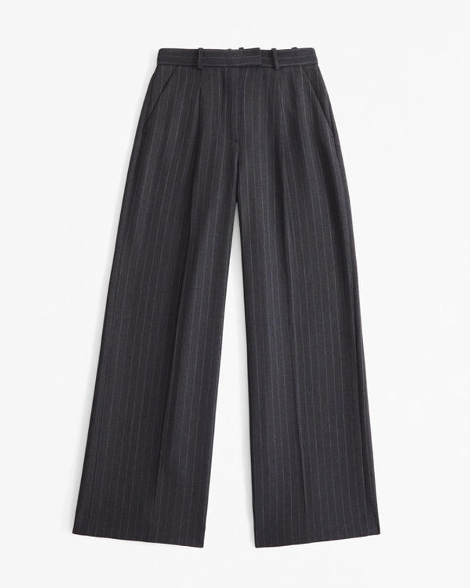 Femme Pantalon ajusté à jambe ultralarge Harper A&F | Femme Réductions | Abercrombie.com