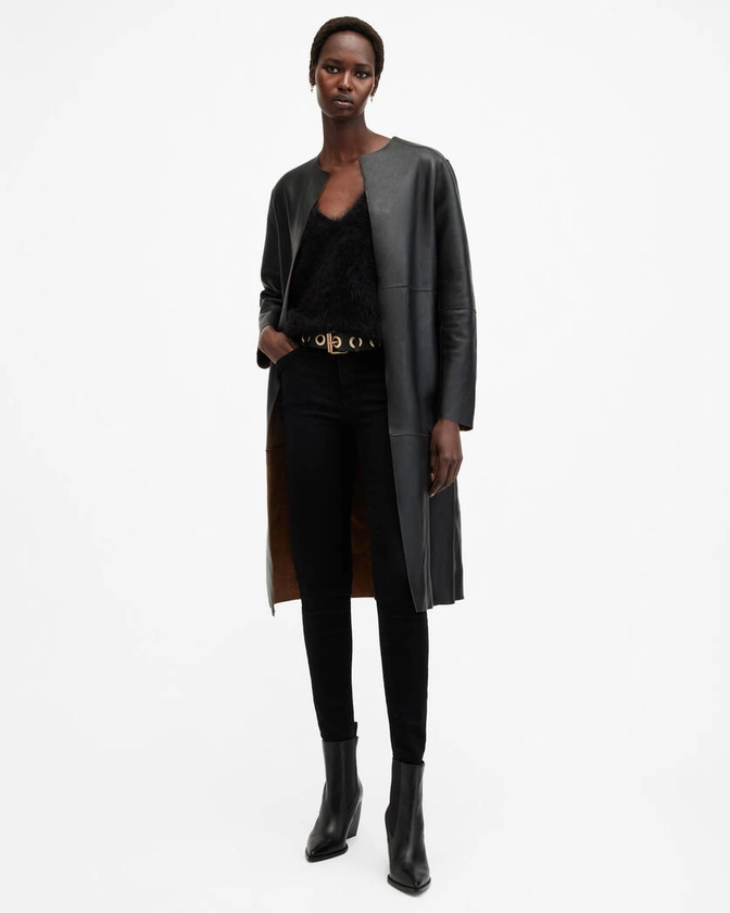 Selby 2-In-1 Reversible Suede Mac Coat