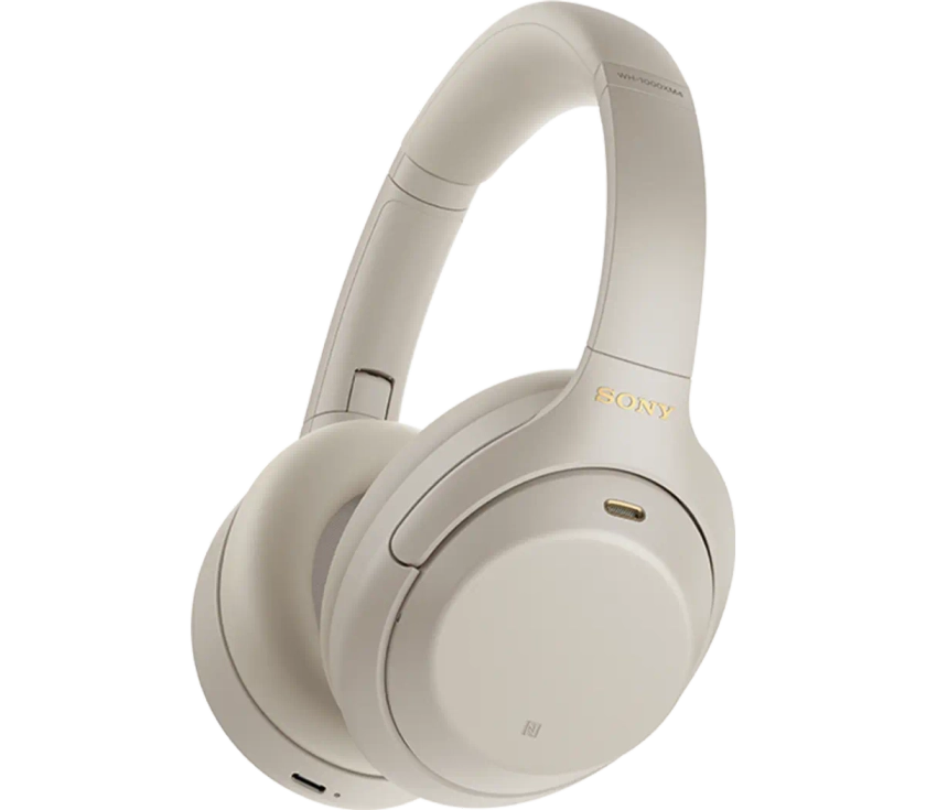 Sony WH1000XM4/B Premium Noise Cancelling Wireless Over-The-Ear Headphones, White