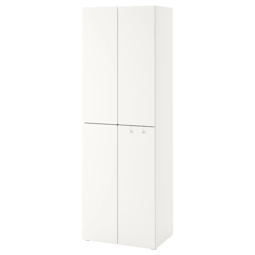 SMÅSTAD armoire-penderie, blanc blanc/avec 2 tringles à vêtements, 60x42x181 cm - IKEA