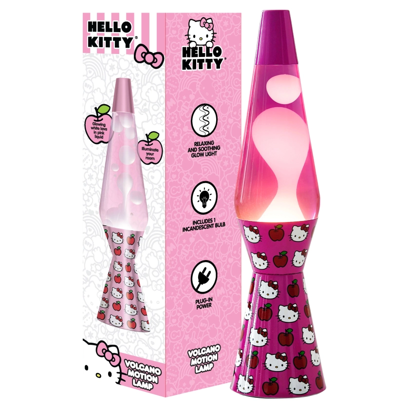 Hello Kitty 16" Lava Motion Volcano Lamp, Pink Wax in Pink Liquid - Walmart.com