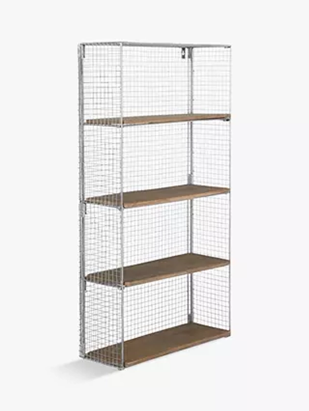 John Lewis Restoration Shelving Unit, Grey Smoke