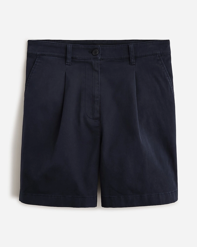 Pleated capeside chino short