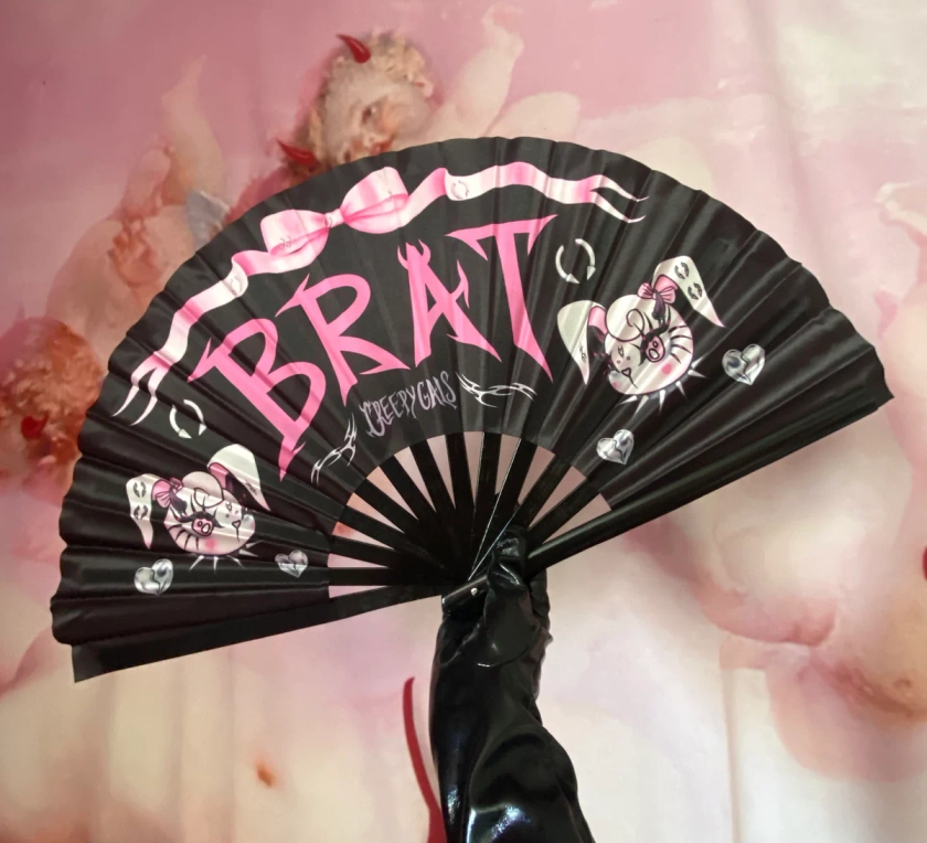 Brat Hand Fan - Black Version