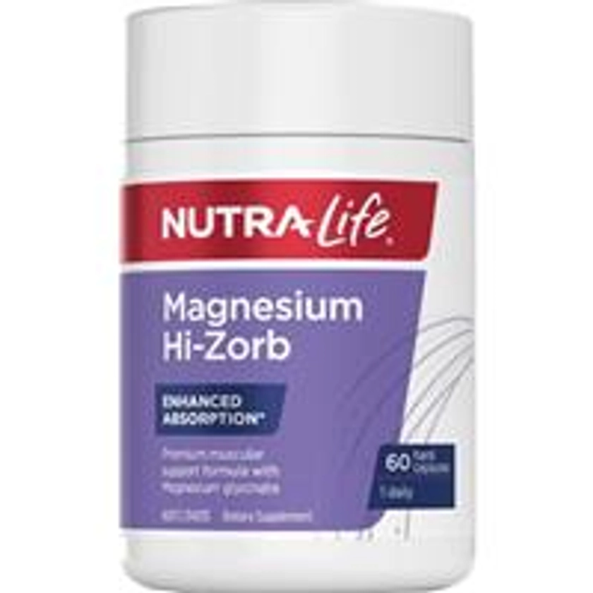 Buy NutraLife Magnesium Hi-Zorb 60 Capsules Online at Chemist Warehouse®