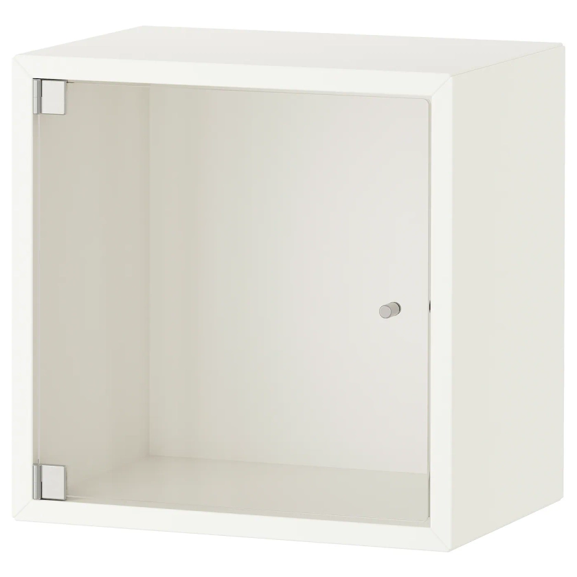 EKET wall cabinet with glass door, white, 133/4x97/8x133/4" - IKEA