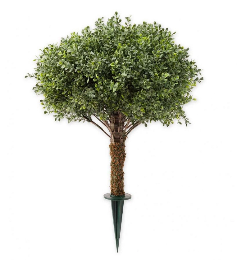 Plow & Hearth Faux Boxwood Topiary Sphere, 20" dia.
