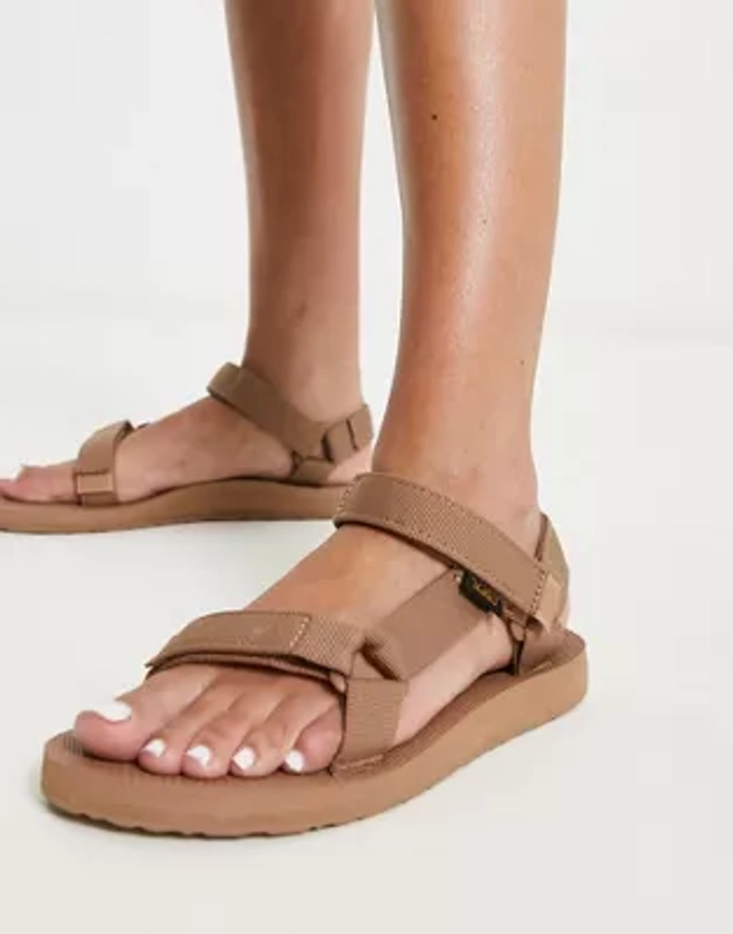 Teva original universal sandals in sand dune tan | ASOS