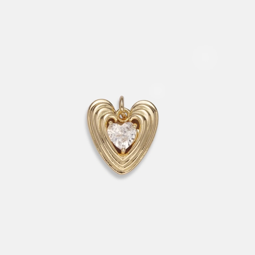 Crystal Heart Charm