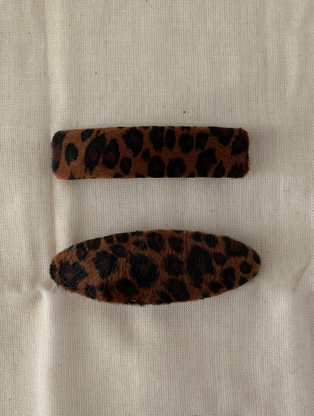 calf leopard hairpin (2type)