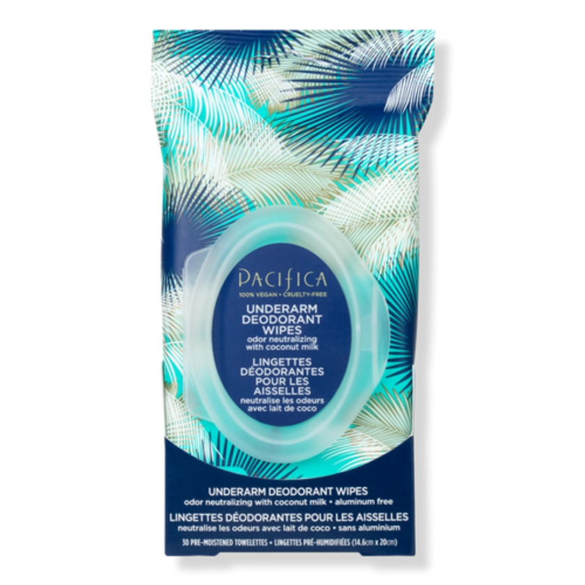 Underarm Deodorant Wipes with Coconut Milk & Essential Oils - Pacifica | Ulta Beauty