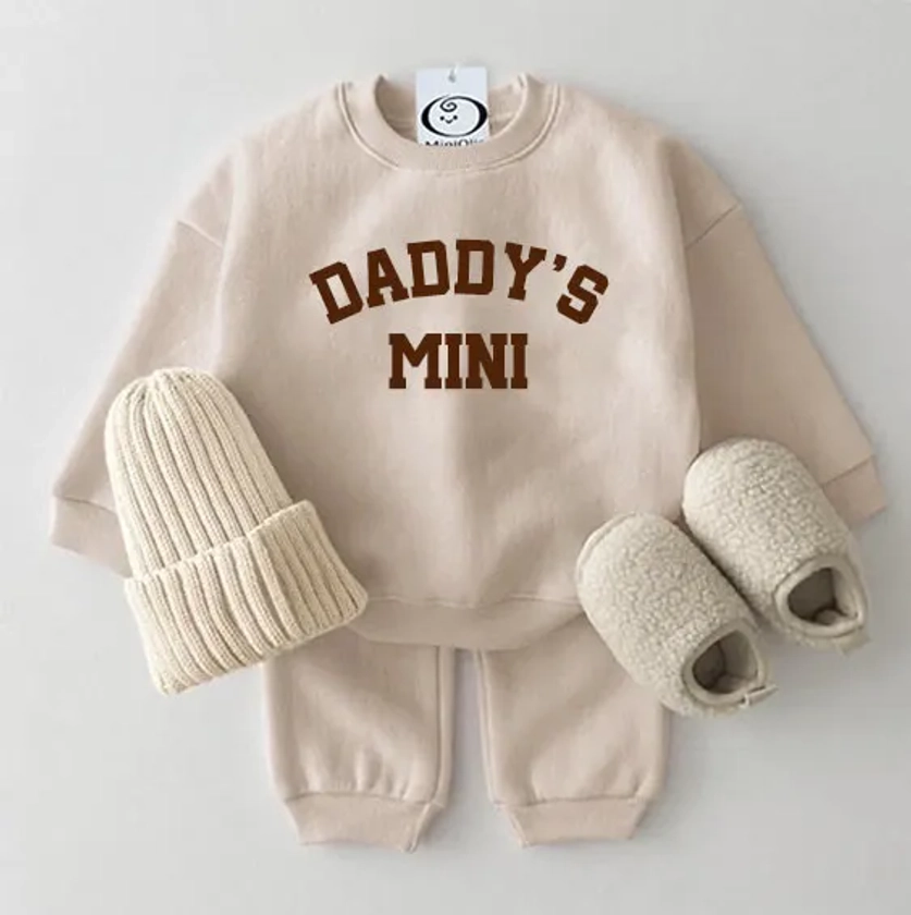 DADDY'S MINI Baby Sweatshirt and Pants Set