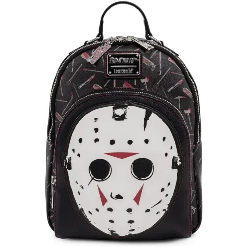 Loungefly Friday The 13th Jason Mask Womens Shoulder Bag BNWOT backpack glow in