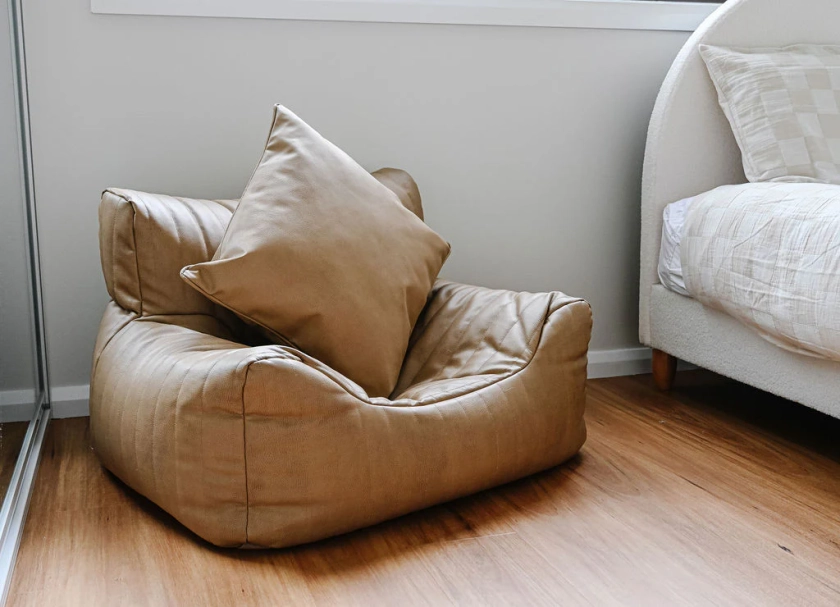 Tan - Kids Beanbag Lounger