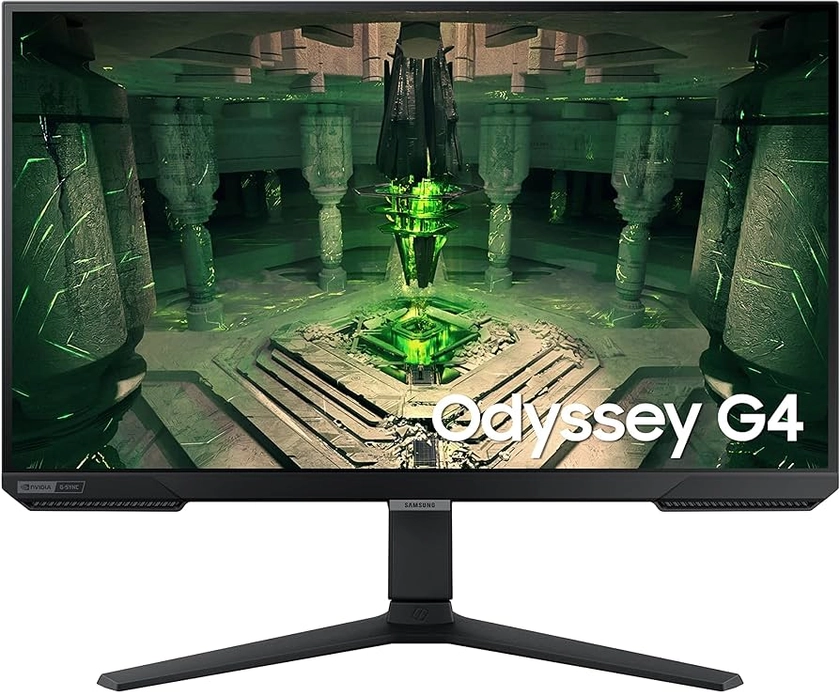 Samsung Odyssey G4, 25" , 1ms, 240Hz, Dalle IPS, Résolution FHD 1920x1080, 400cd/m2,1000:1, Compatible G-Sync, AMD FreeSync Premium, Low Input Lag Mode, Pied Ajustable, HDMI, DisplayPort