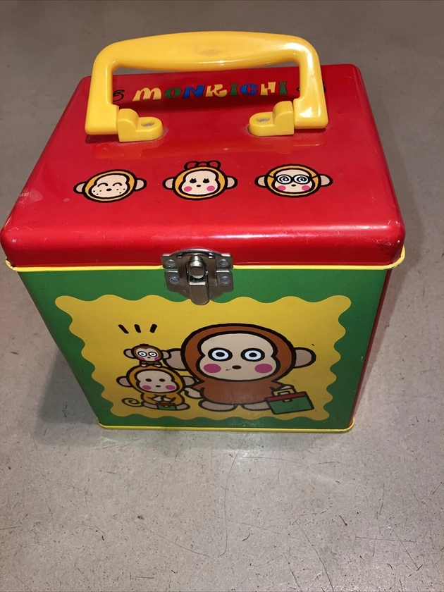 Sanrio Monkey Monkichi Can box Trunk type Toy Hobby Retro Rare Anime EX