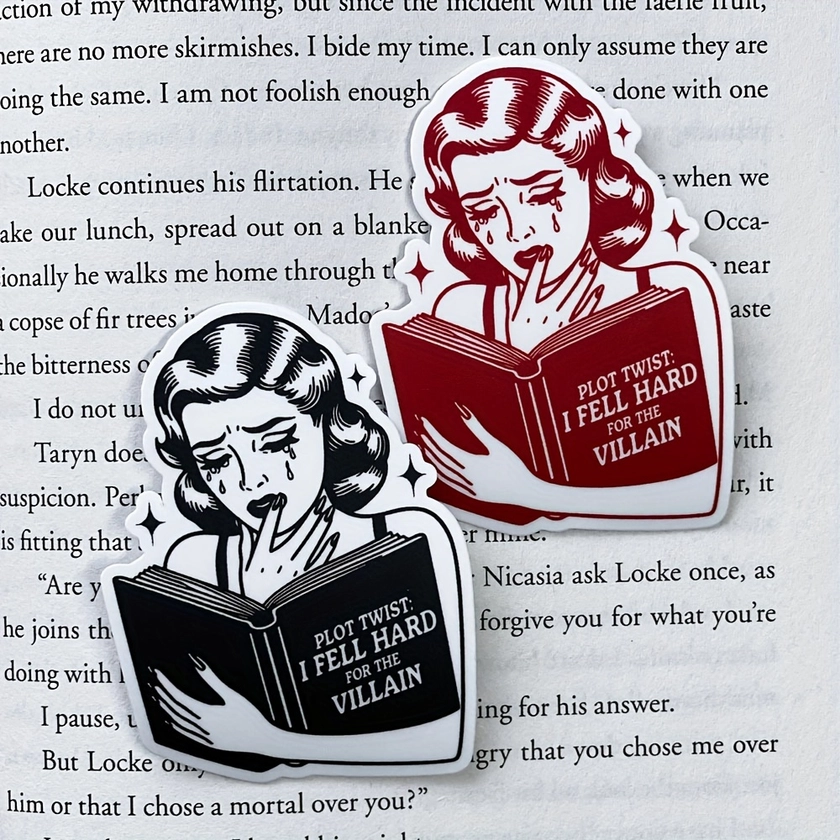 I Fell Hard for *" * Lover Sticker - Perfect for Kindles & Daily Office Supplies