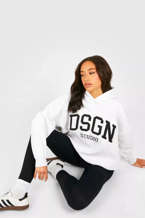 DSGN Applique Embroidered Oversized Hoodie