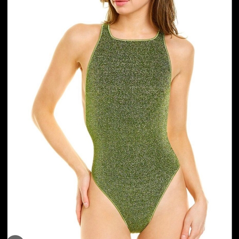 Oseree Lumiere one piece green swimsuit