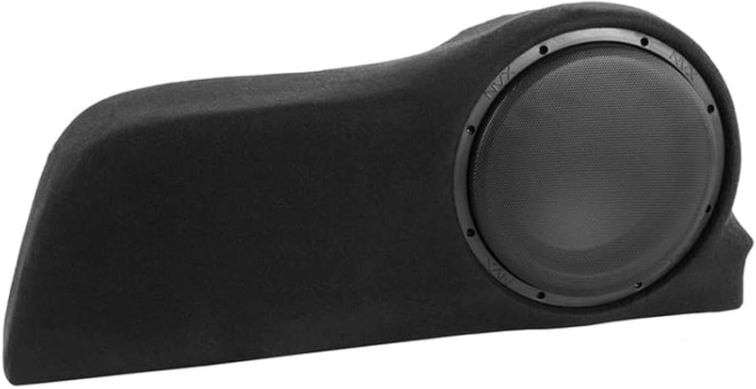 NVX BE-FDFOCHBG3-VS102 Compatible Custom 500W RMS 10" Loaded Subwoofer Enclosure for 2012-2018 Ford Focus