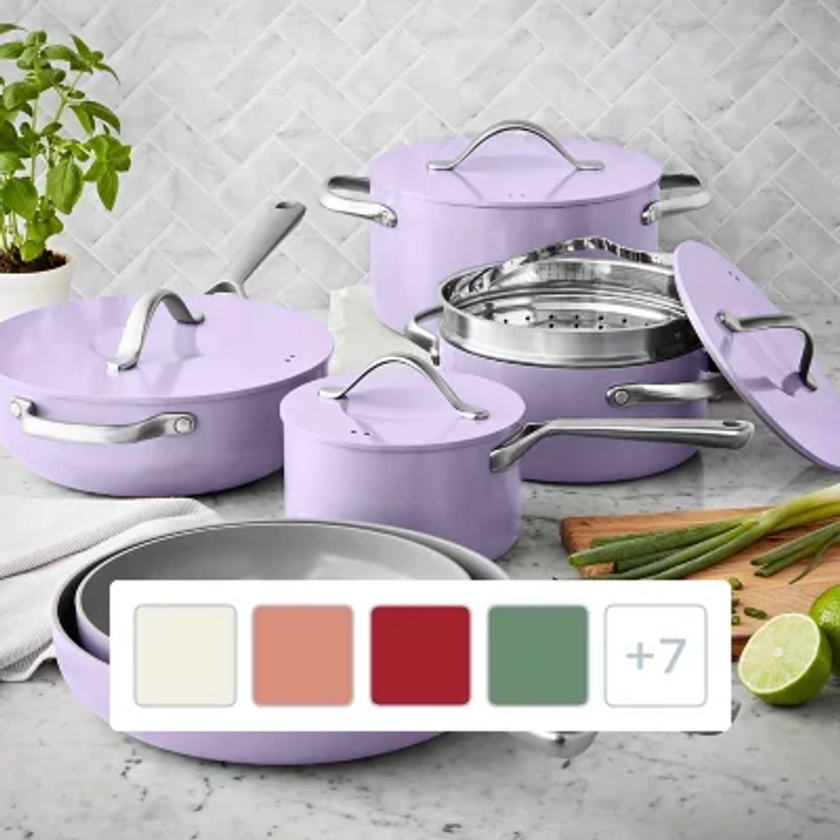 Member's Mark 11-Piece Modern Ceramic Cookware Set, Assorted Colors - Sam's Club