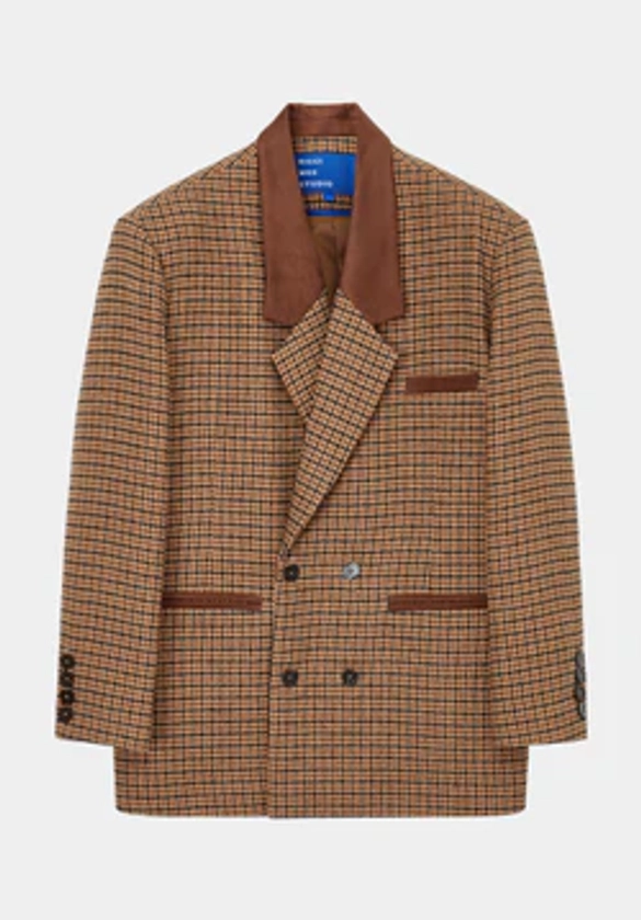 Brown Symmetry Blazer