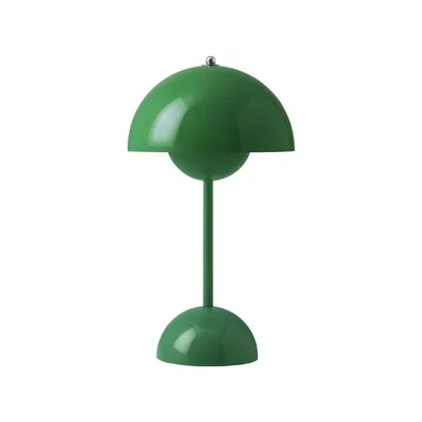 Lampe sans fil rechargeable Flowerpot VP9 &tradition - vert | Made In Design