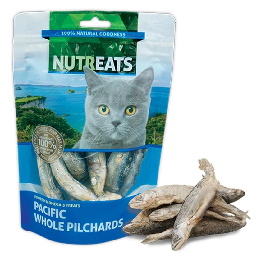 Nutreats Pacific Whole Pilchard Cat Treats 50g