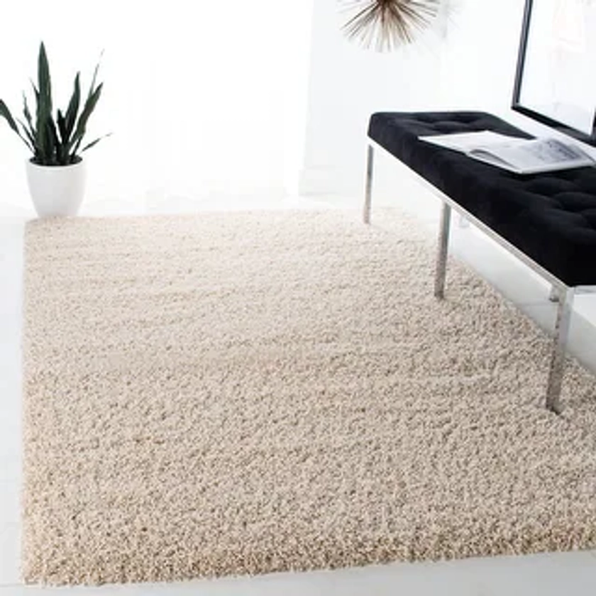 SAFAVIEH Laguna Shag Verdiana Solid Color 2-inch Thick Rug | Overstock.com Shopping - The Best Deals on Area Rugs | 20789260