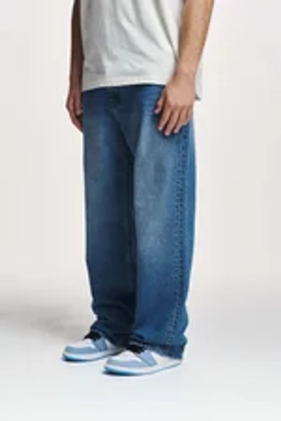 ADRIK BASIC BAGGY - Relaxed fit jeans - mid blue