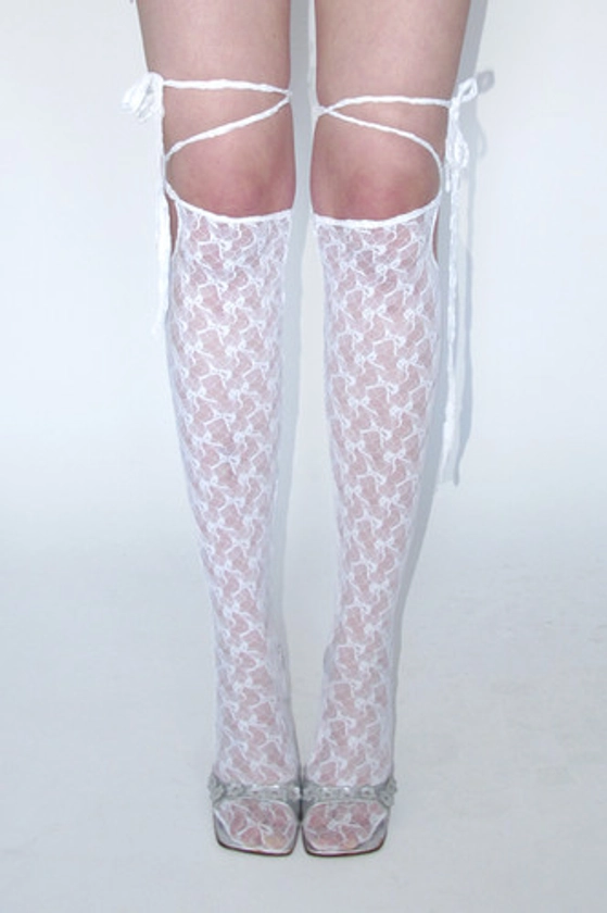 Bow lace socks | ccm womenswear