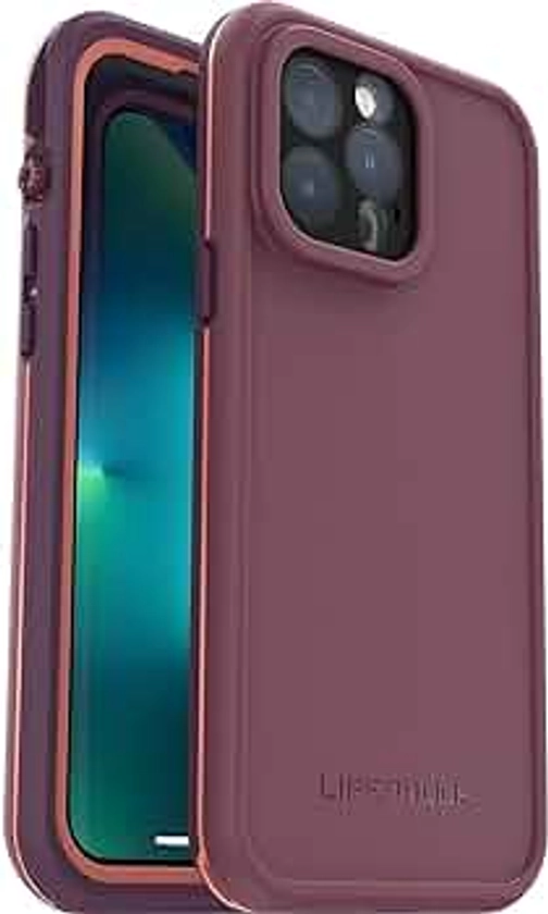 LifeProof iPhone 13 Pro Max (ONLY) FRĒ Series Case - RESOURCEFUL PURPLE, waterproof IP68, built-in screen protector, port cover protection, snaps to MagSafe