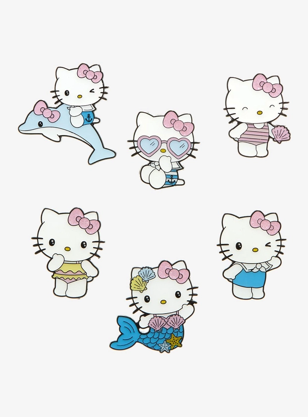 Loungefly Hello Kitty Summer Glitter Blind Box Enamel Pin