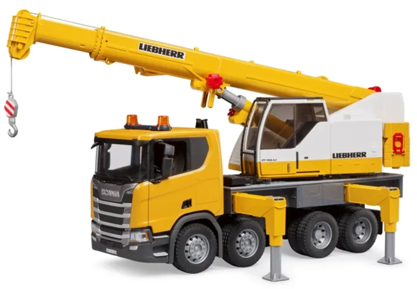 Scania Super 560R Liebherr Crane Truck with Light and Sound Module 1 item